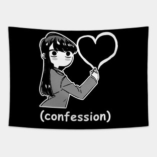 Funny Manga Komi San Confession Meme Tapestry