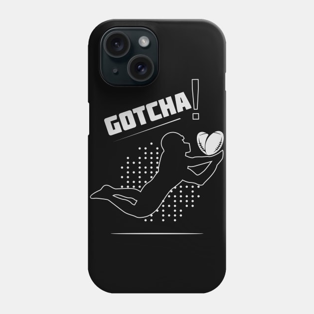 Football catching the heart Phone Case by Toogoo