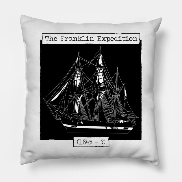 The Franklin Expedition Pillow by dragonrise_studio