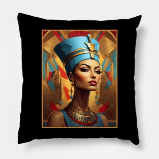 Queen Nefertiti Portrait Pillow