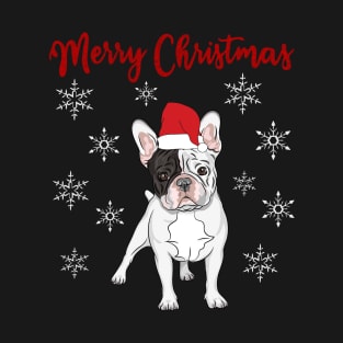 Merry Christmas Frenchie Bulldog T-Shirt