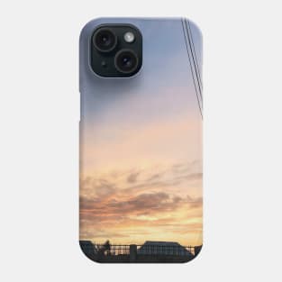 Cloudy orange sunset Phone Case