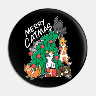 Merry Catmas Pin