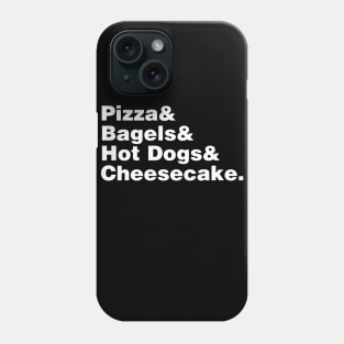 New York Foods Helvetica Phone Case