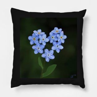 please forget me not Pillow