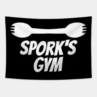 Spork's Gym Kitchen Tshirt Tapestry