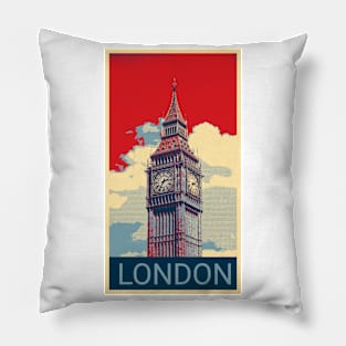 London in Shepard Fairey style Pillow