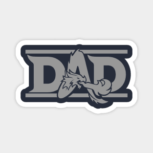 DND Dad (Small and Gray) Magnet