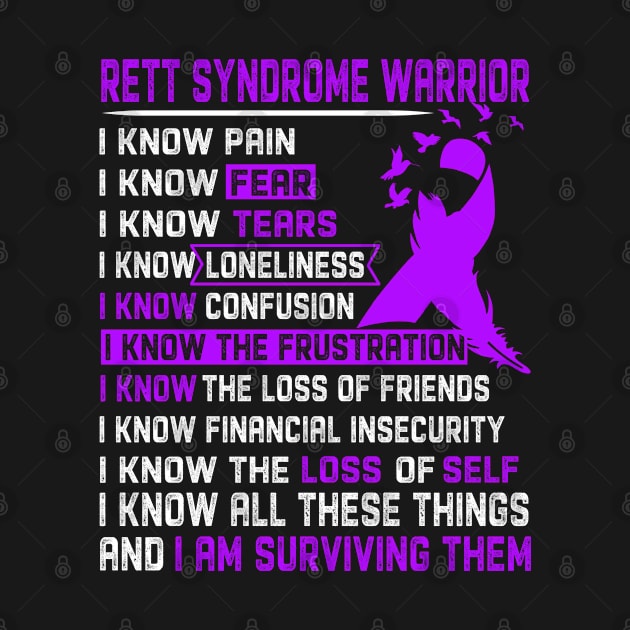 Rett Syndrome Awareness Support Rett Syndrome Warrior Gifts by ThePassion99