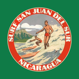 Surf Nicaragua San Juan Del Sur Vintage Travel T-Shirt