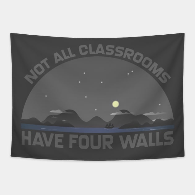 Not All Classrooms Have Four Walls Nature Tapestry by issambak