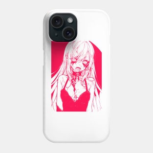 Ghoul Girl Anime Pink Ink Phone Case