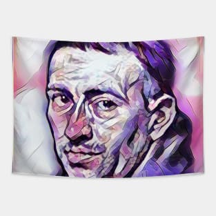 William of Ockham Pink Portrait | William of Ockham Artwork 4 Tapestry