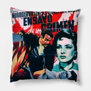 Vintage Mexican Cinema Icons Pillow