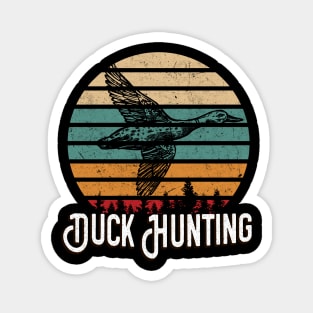 Duck Hunting Retro Bird Hunter Magnet