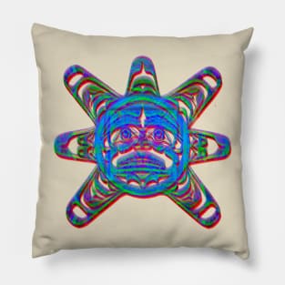 The Sun God of the aztec empire Pillow