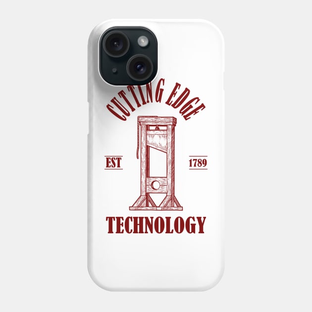 Cutting Edge Technology: Guillotine Phone Case by nonbeenarydesigns