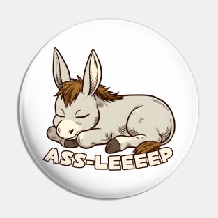 Tired donkey Pin