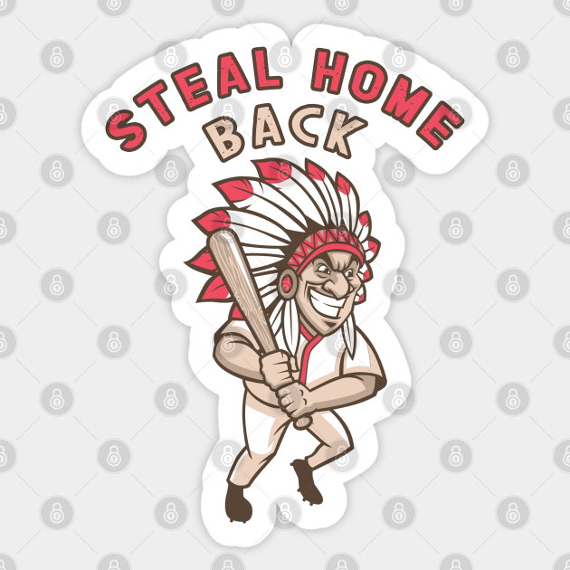 Funny Baseball Native American - Baseball - Sticker | TeePublic Funny Baseball Native American - Baseball - Sticker | TeePublic