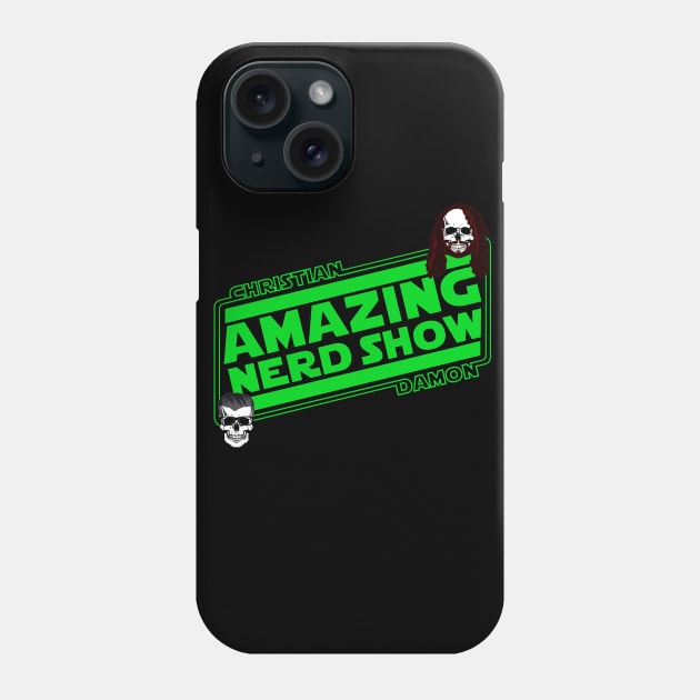 Ecto Green Amazing Nerd Show Logo Phone Case by The Amazing Nerd Show 