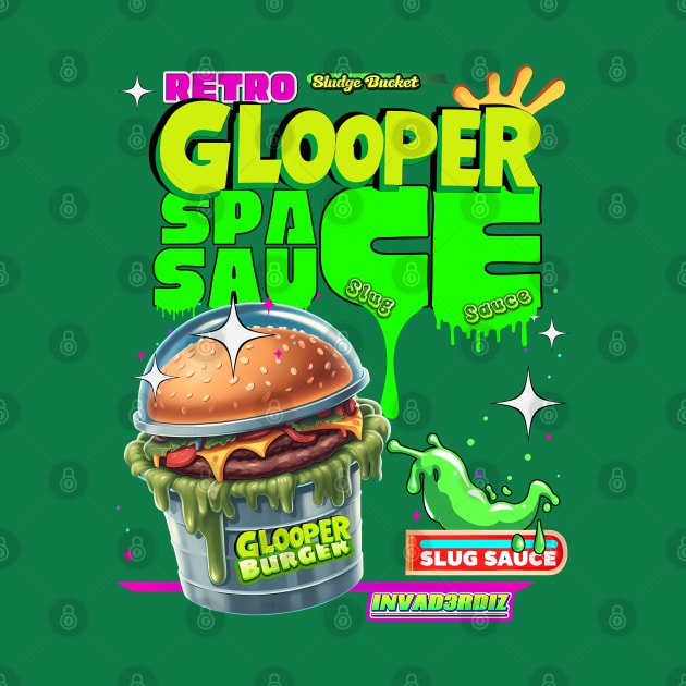 Retro Sludge Bucket Slug Burger "Glooper Fast Foods" by Invad3rDiz