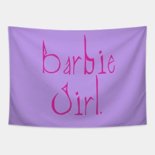 Gothy Barbie Logo (Pink) Tapestry