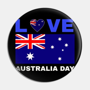 love Australia day Pin