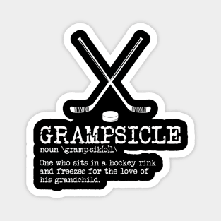 Hockey Grandpa  Grampsicle Definiion Funny Magnet