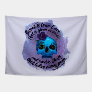 Sweet Death - Alfred Lord Tennison quote Tapestry