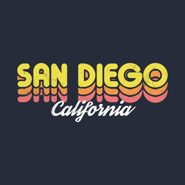 Retro San Diego California by rojakdesigns