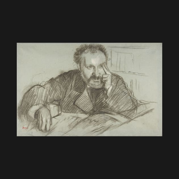 Edmond Duranty by Edgar Degas by Classic Art Stall