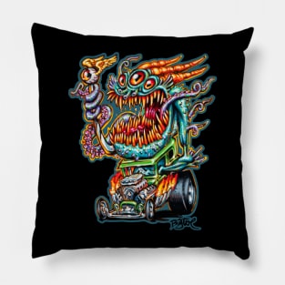 Deep One Hotrod Pillow