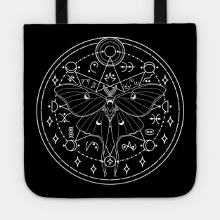 Luna Moth Moon Glyphs Tote