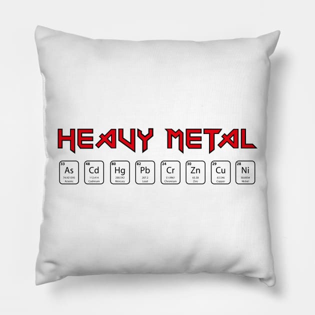 Heavy Metals Pillow by bannie