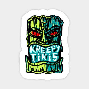 Kreepy Tikis Red Eye Logo with black bkg Magnet