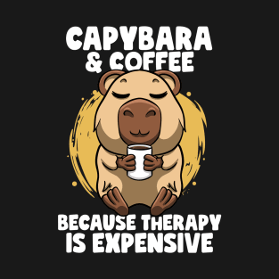 Capybara & Coffee Cute Capybara Zoology Zoo Animals Capybara T-Shirt