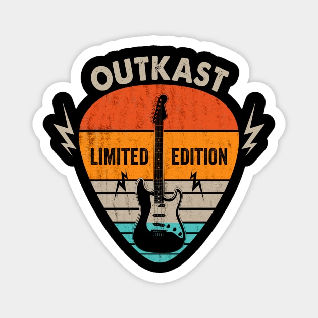 Vintage Outkast Name Guitar Pick Limited Edition Birthday Magnet by Monster Mask