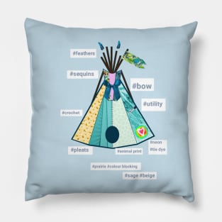 The Fashionista Tee-Pee or Wigwam Bam Pillow