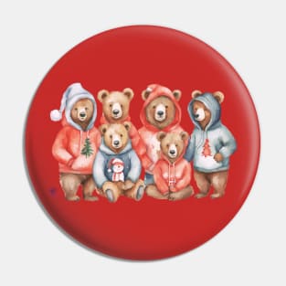 Hoodies  Christmas Bears Pin