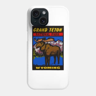 Vintage Grand Tetons Decal Phone Case