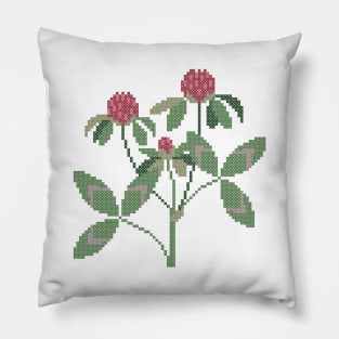 Vermont State Flower Red Clover Pillow