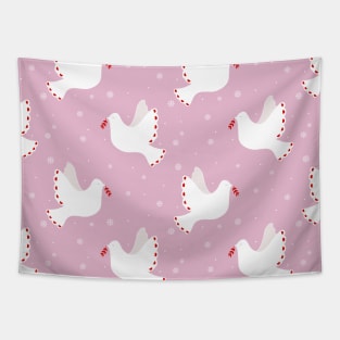 Christmas Dove Pattern Tapestry