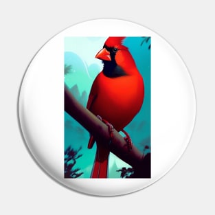 Red Bird Cardinal Pin