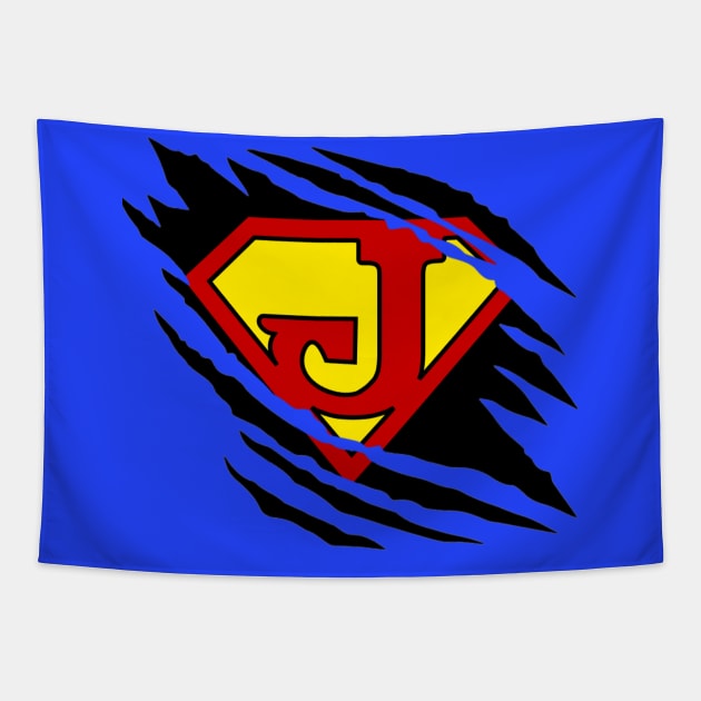 Super J Claw Mark Tapestry by NextLevelDesignz