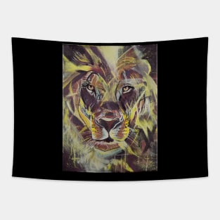 Lighted Lion Tapestry