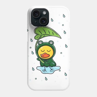 Duck in Frog Poncho Phone Case