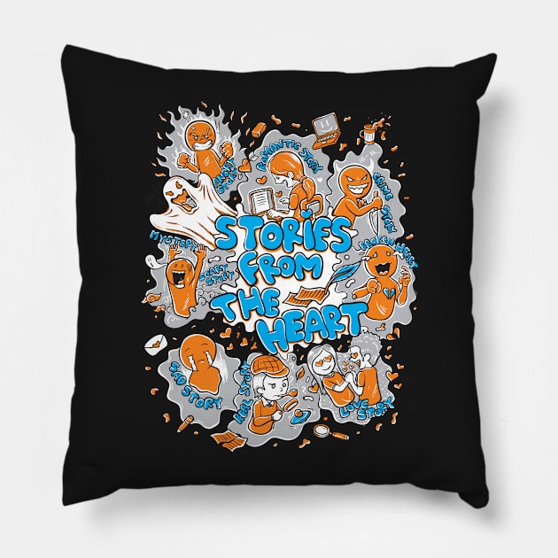 Stories From The Heart Pillow by ginanperdana