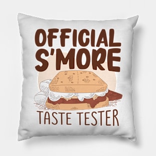 Official S'more Taste Tester Pillow