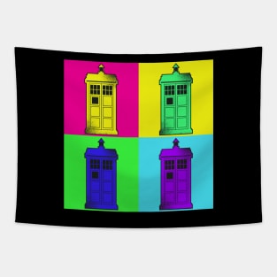 Tardis Pop Art Tapestry