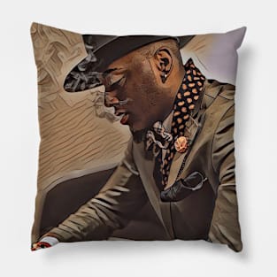 Gansta African American Man Pillow